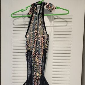 Fashion Nova sheer and sequin dress